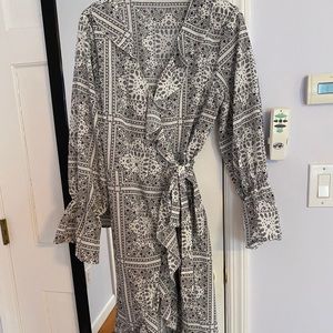 High low long sleeve dress